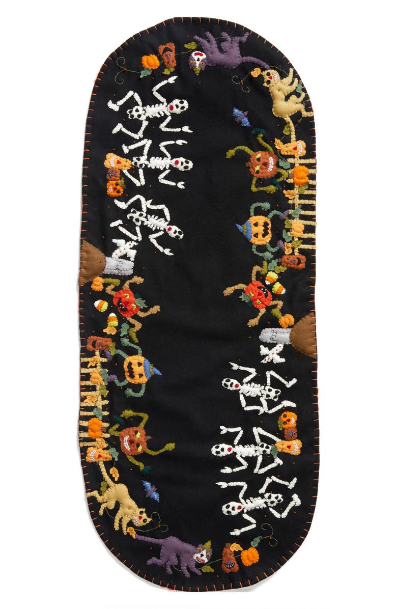 New World Arts Halloween Table Runner, Main, color, 