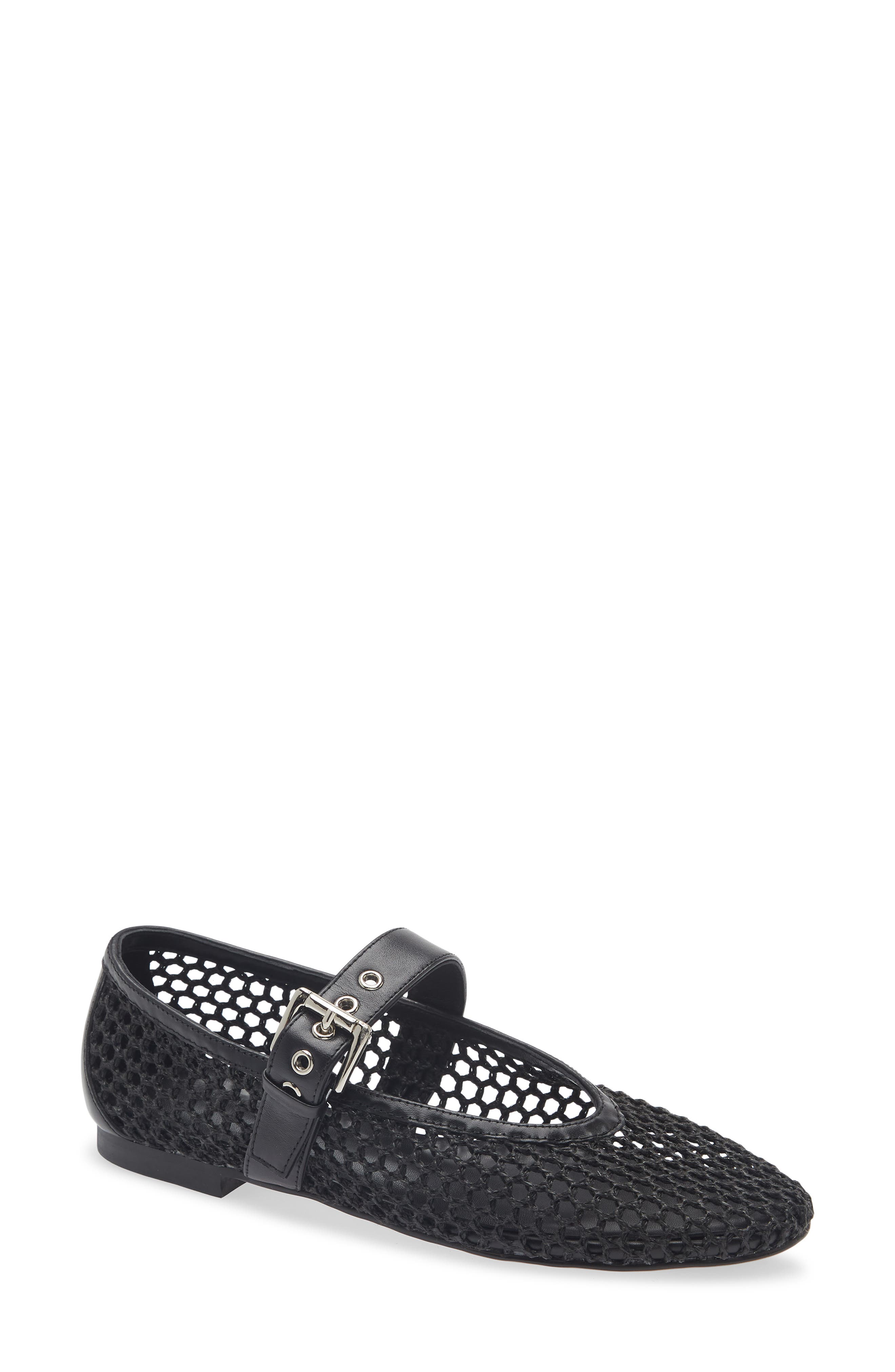 Carla Mary Jane Flat, Main, color, BLACK BRAID