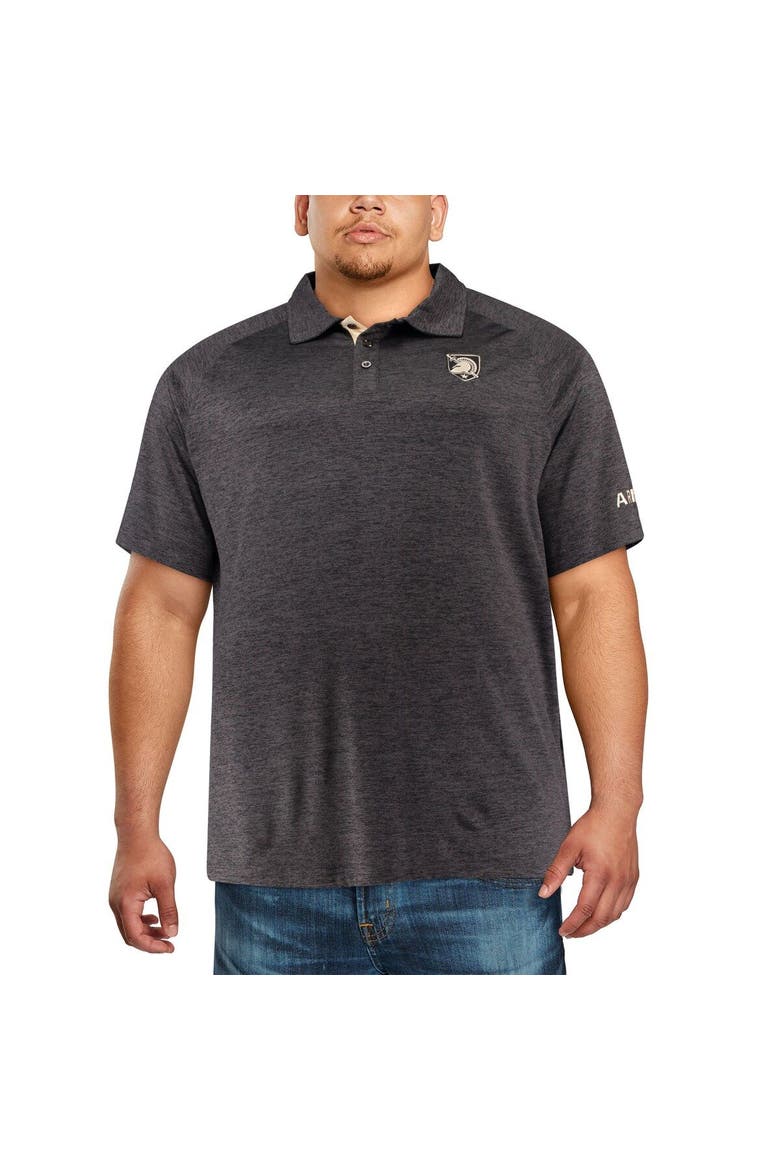 Men's Colosseum Black Army Black Knights Big & Tall Down Swing Polo, Alternate, color, Black