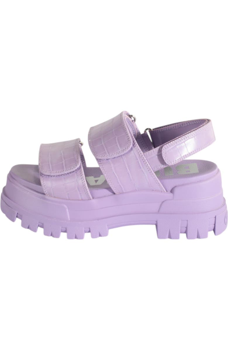 Buffalo Boots Aspha Snd Platform Sandal, Alternate, color, Croco Lavender