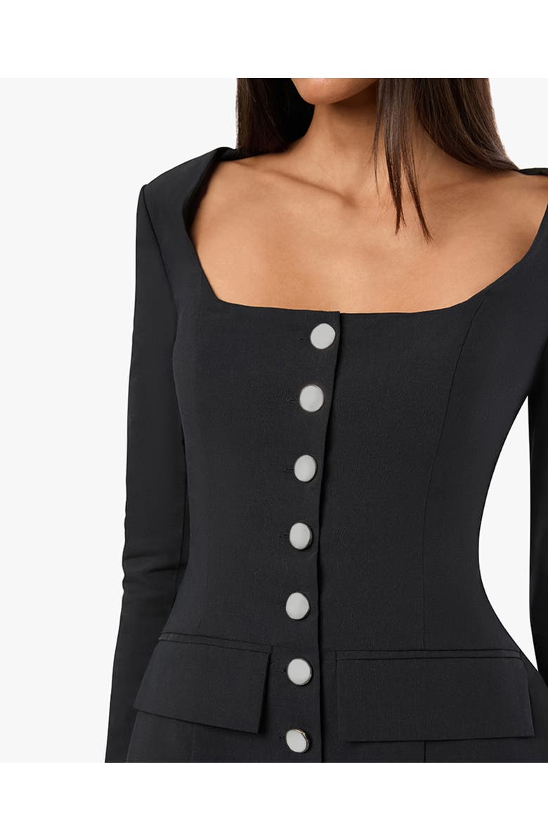WeWoreWhat Boatneck Peplum Blazer, Alternate, color, 