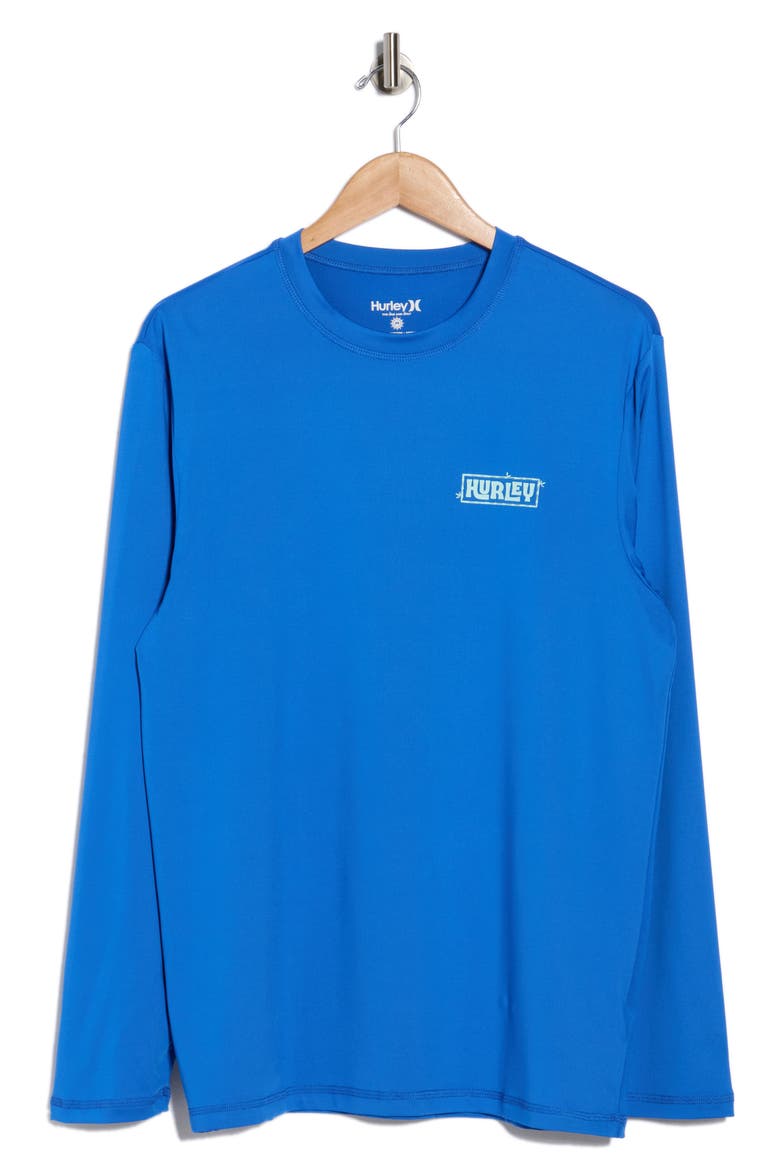 Island Vibes Long Sleeve Sunshirt, Alternate, color, BLUE
