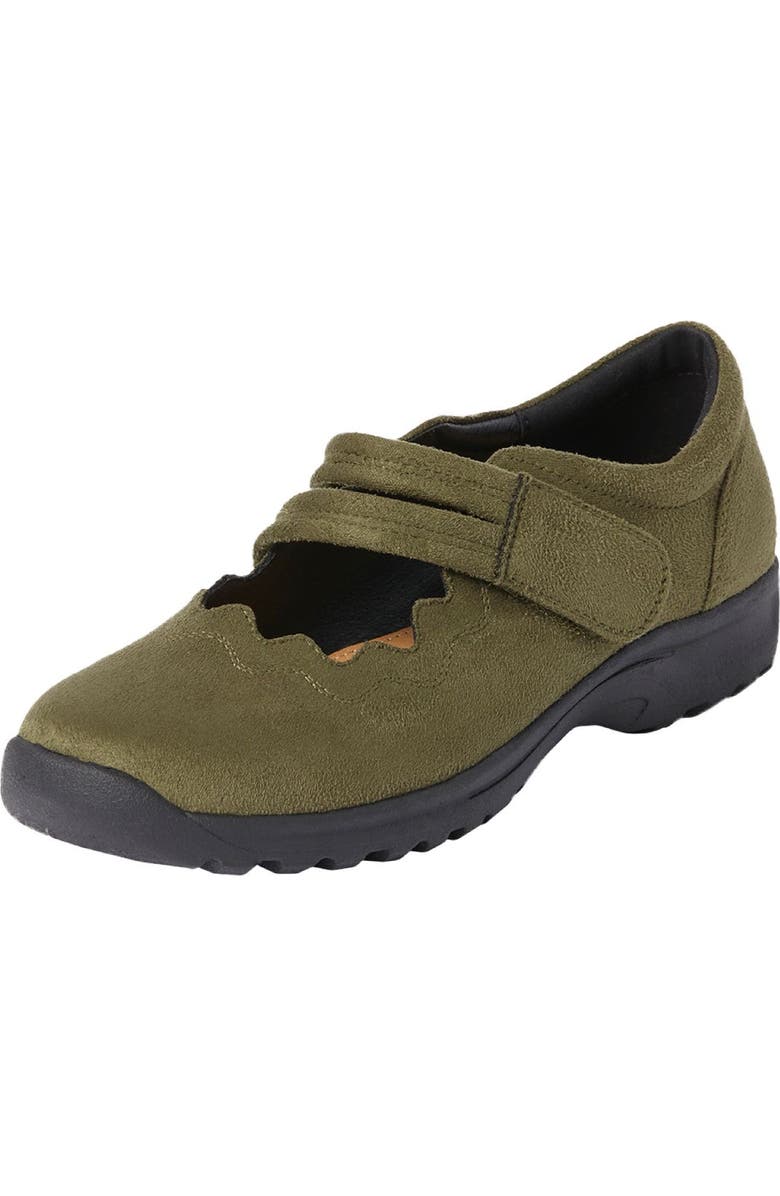 Comfortview The Keylani Flat, Main, color, Dark Olive