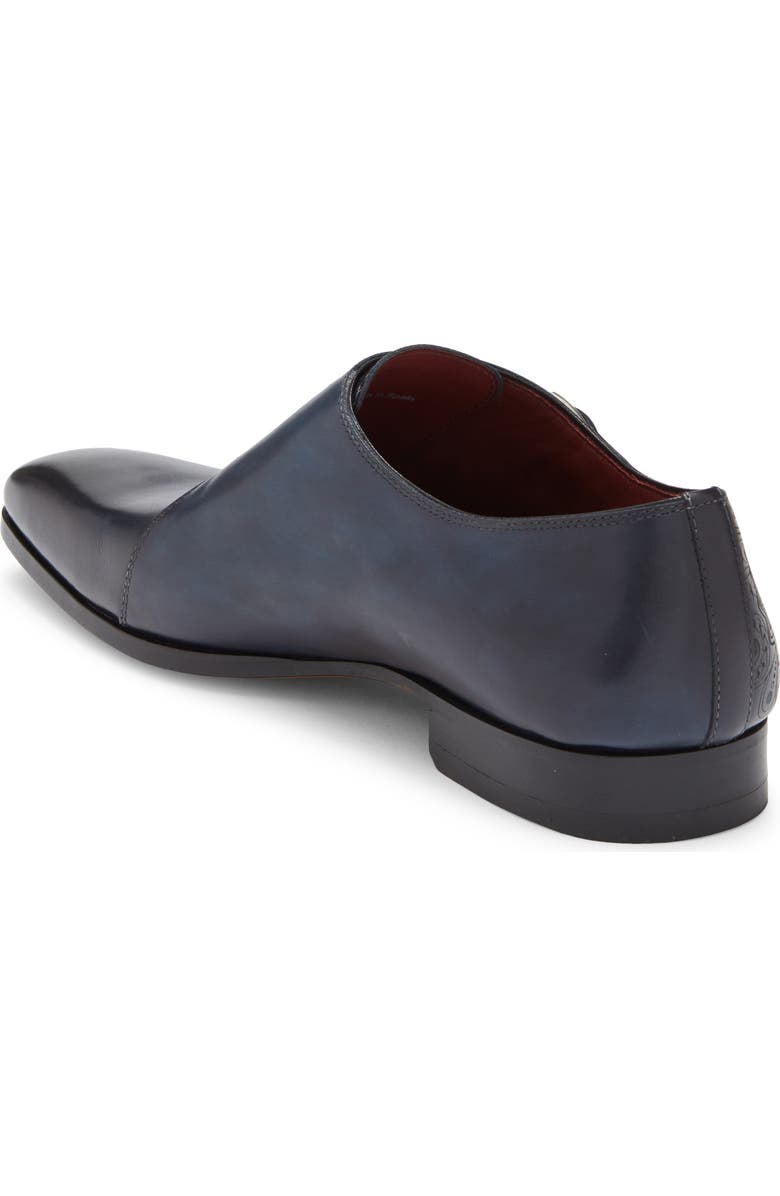 Magnanni Abel Monk Strap Loafer, Alternate, color, Navy