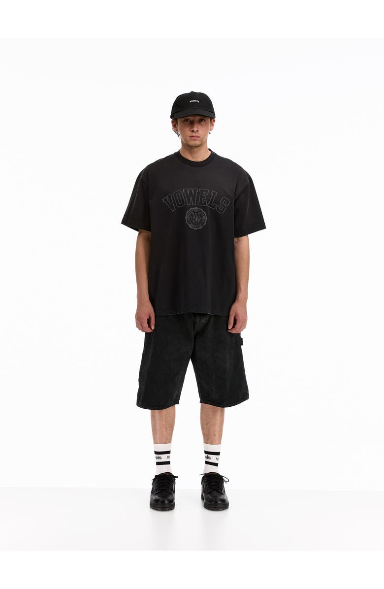 vowels Cotton Twill Logo Cap, Alternate, color, Black