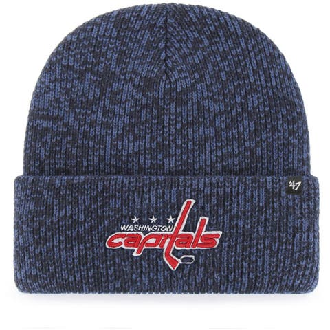 Men's '47 Navy Washington Capitals Brain Freeze Cuffed Knit Hat