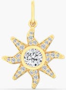 Everlee Sun Lab Diamond Pendant Charm in 14K