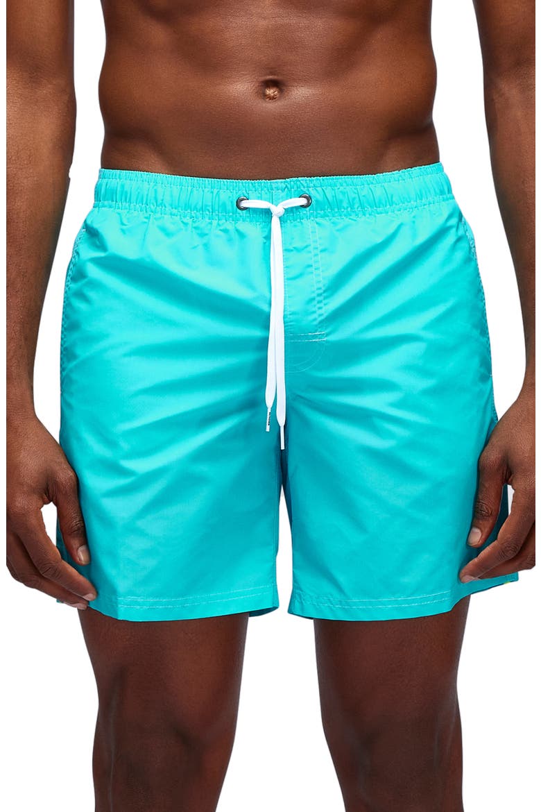 Classic Swim Trunks, Alternate, color, MARINE
