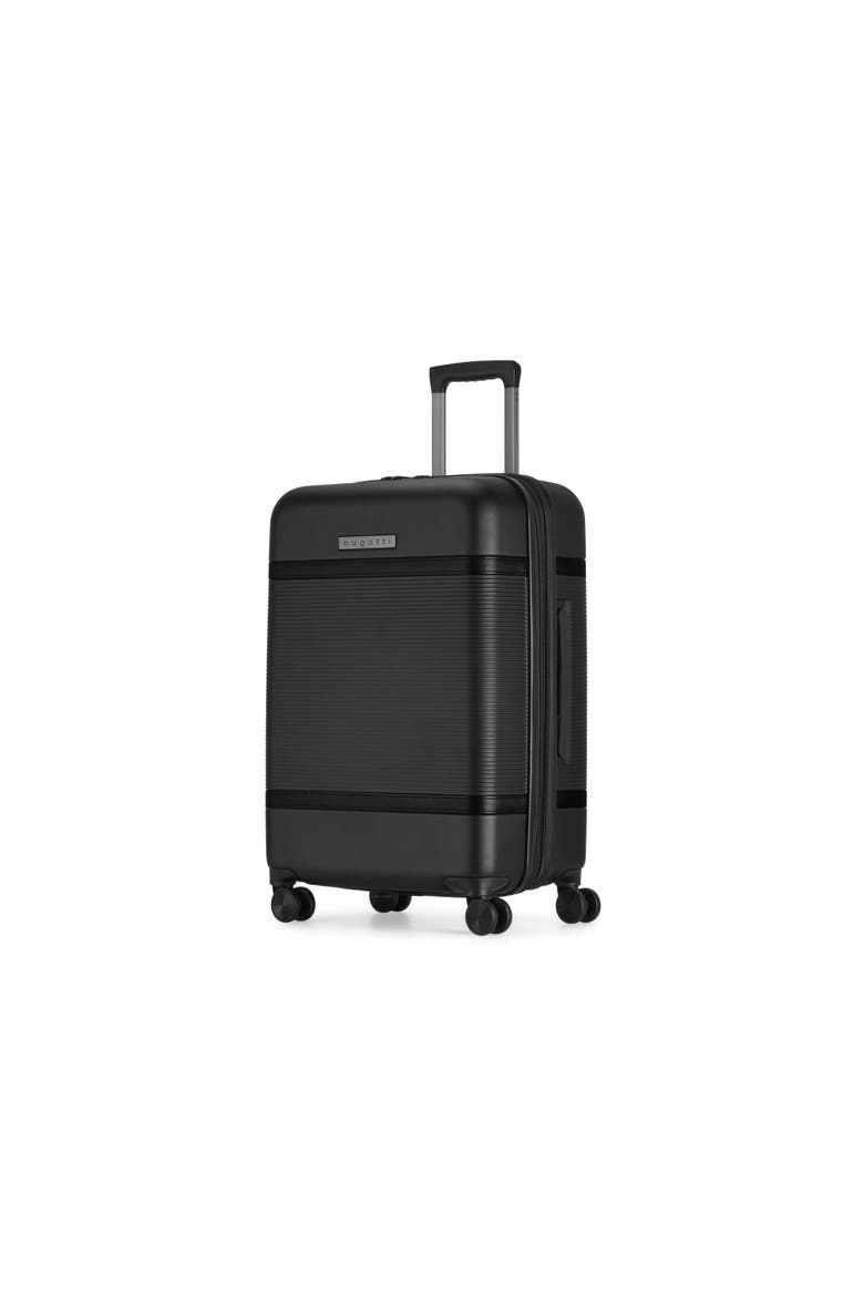 Wellington Hardside Medium Luggage with TSA Lock, Alternate, color, Black
