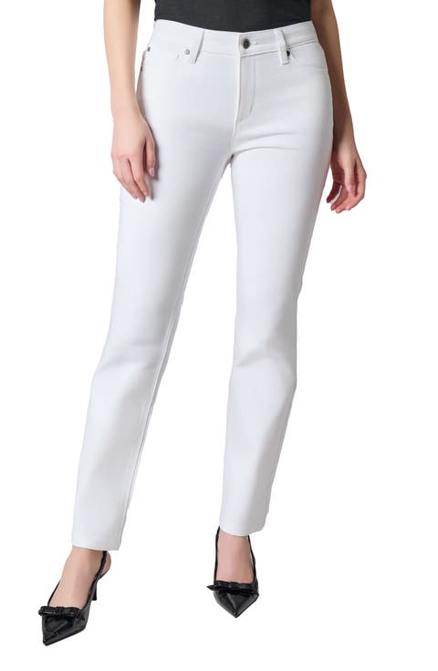 High Waist Linen Summer Elastic Waist Long Pants 3673