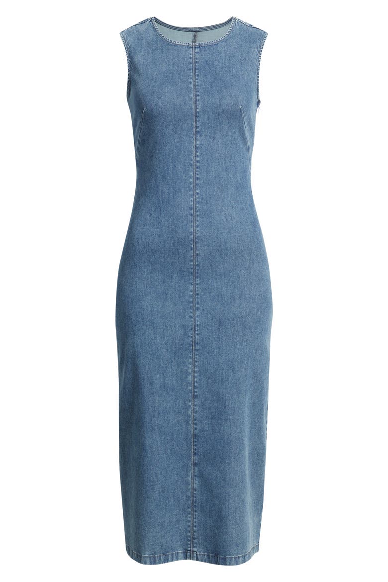 Jasmine Denim Midi Tank Dress, Alternate, color, WAVERLY