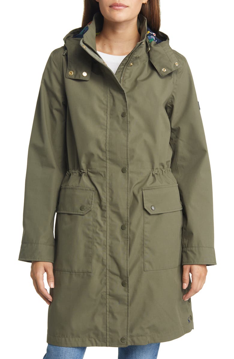 Joules Women's Loxley Long Waterproof Raincoat, Alternate, color,