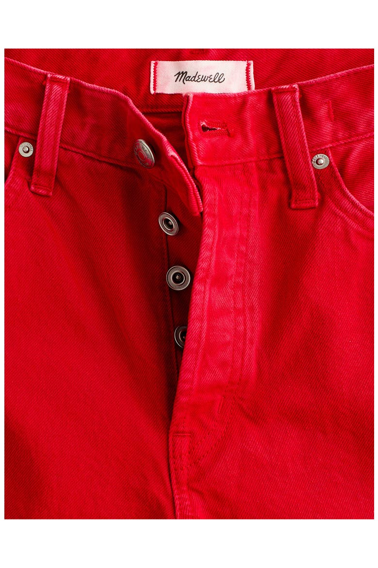Low Slung Baggy Crop Jeans, Alternate, color, VARSITY RED