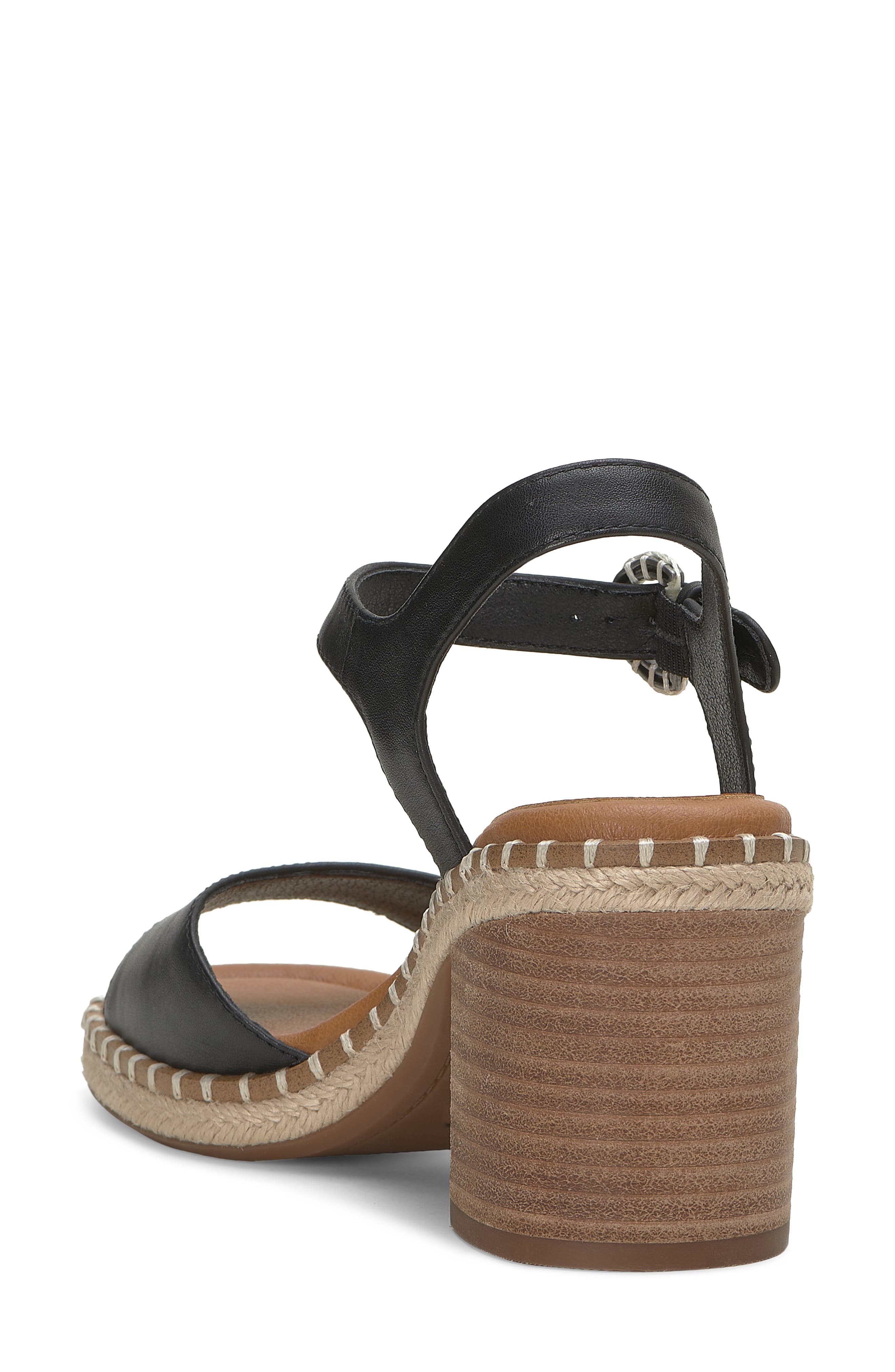 Lucky Brand Jennyl Ankle Strap Espadrille Sandal, Alternate, color, Black Milkol