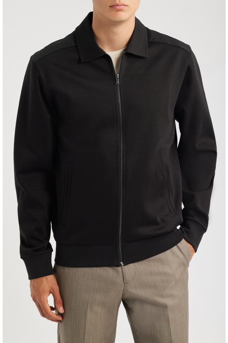 Sigmon Zip Shirt Jacket, Alternate, color, BLACK