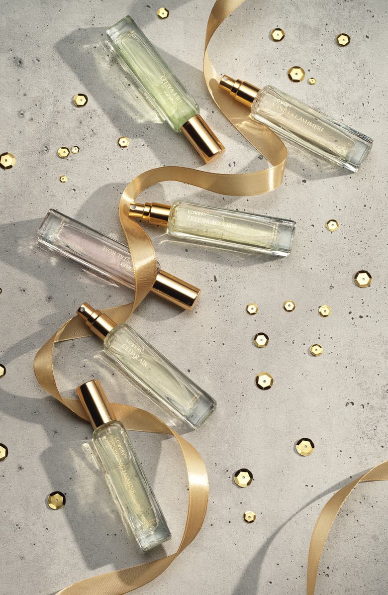 Lovery Eau de Parfum 7-Piece Gift Set with Perfume Pouches, Alternate, color, White / Gold