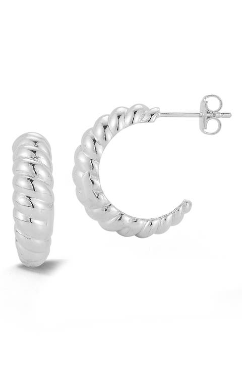 Twisted Hoop Earrings