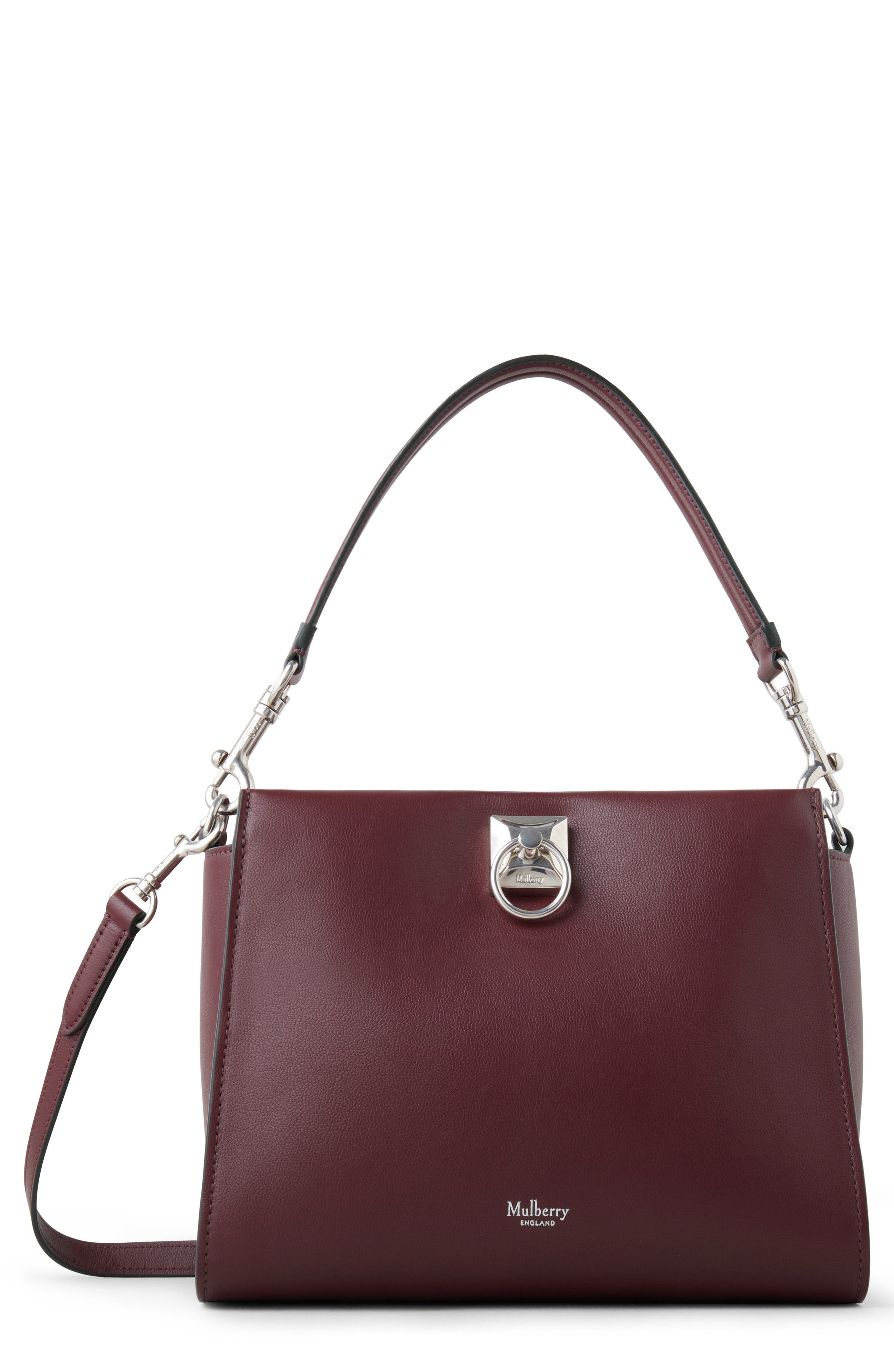 Mulberry Small Iris Leather Top Handle Bag, Main, color, 
