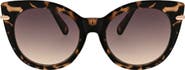 BCBGeneration 53mm Round Cat Eye Sunglasses