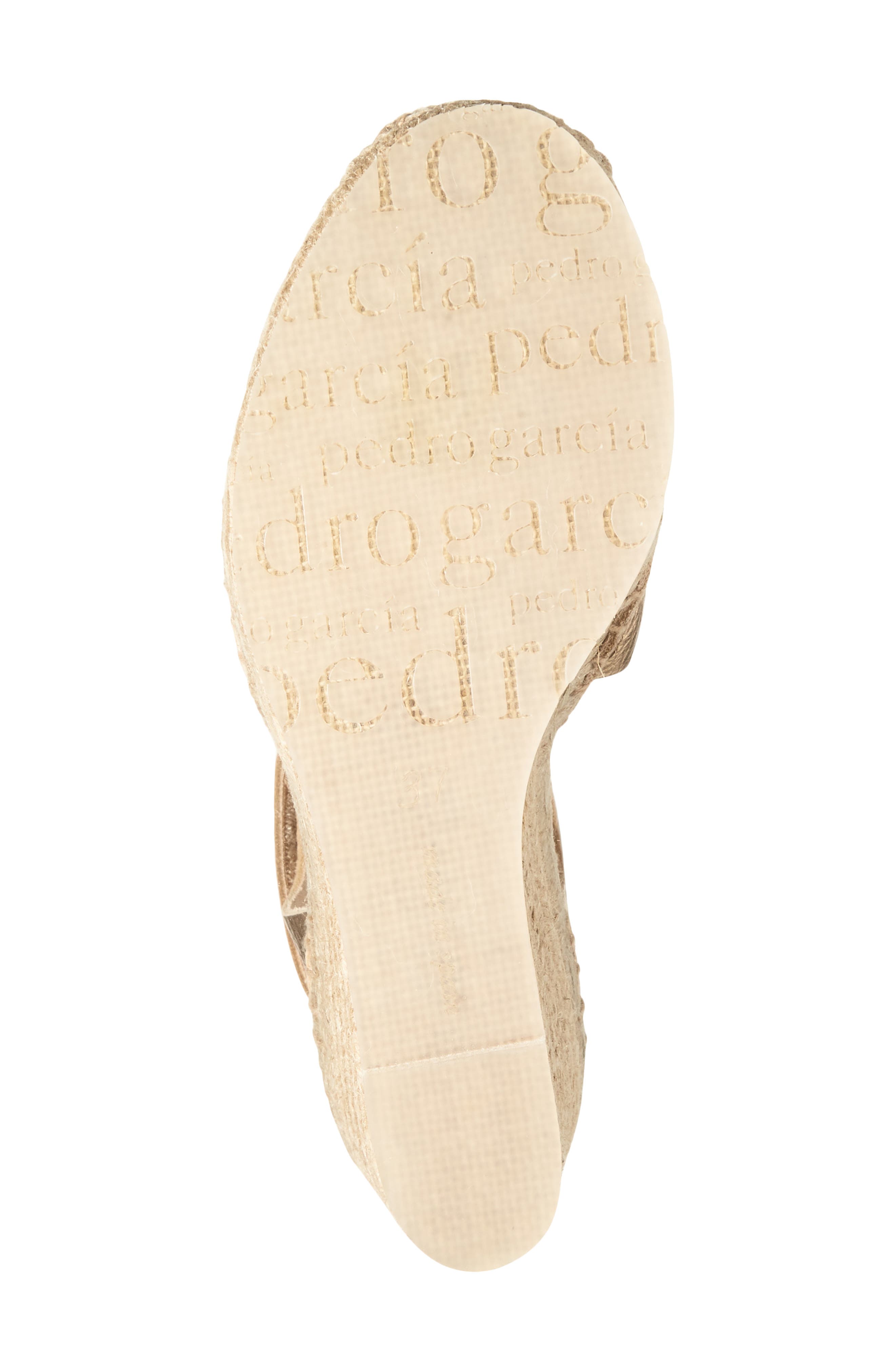 Pedro Garcia Odal Espadrille Sandal, Alternate, color, Cava Cervo Lame