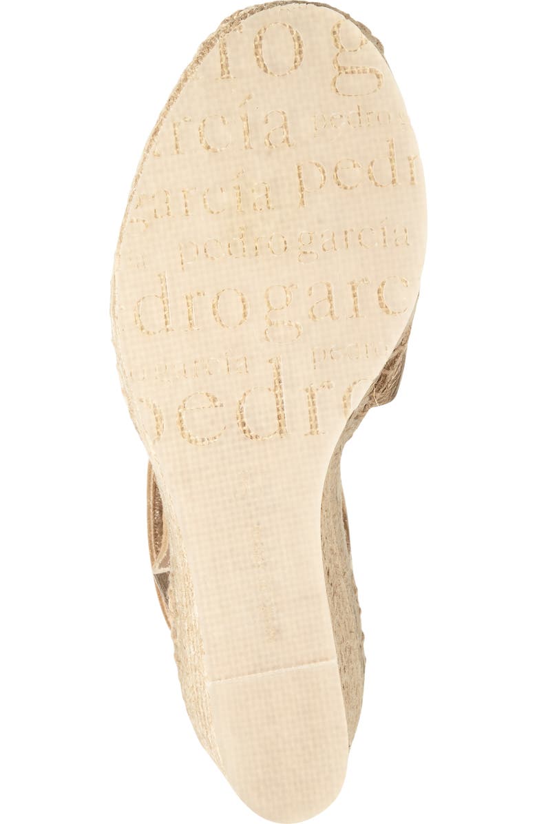Pedro Garcia Odal Espadrille Sandal, Alternate, color, Cava Cervo Lame
