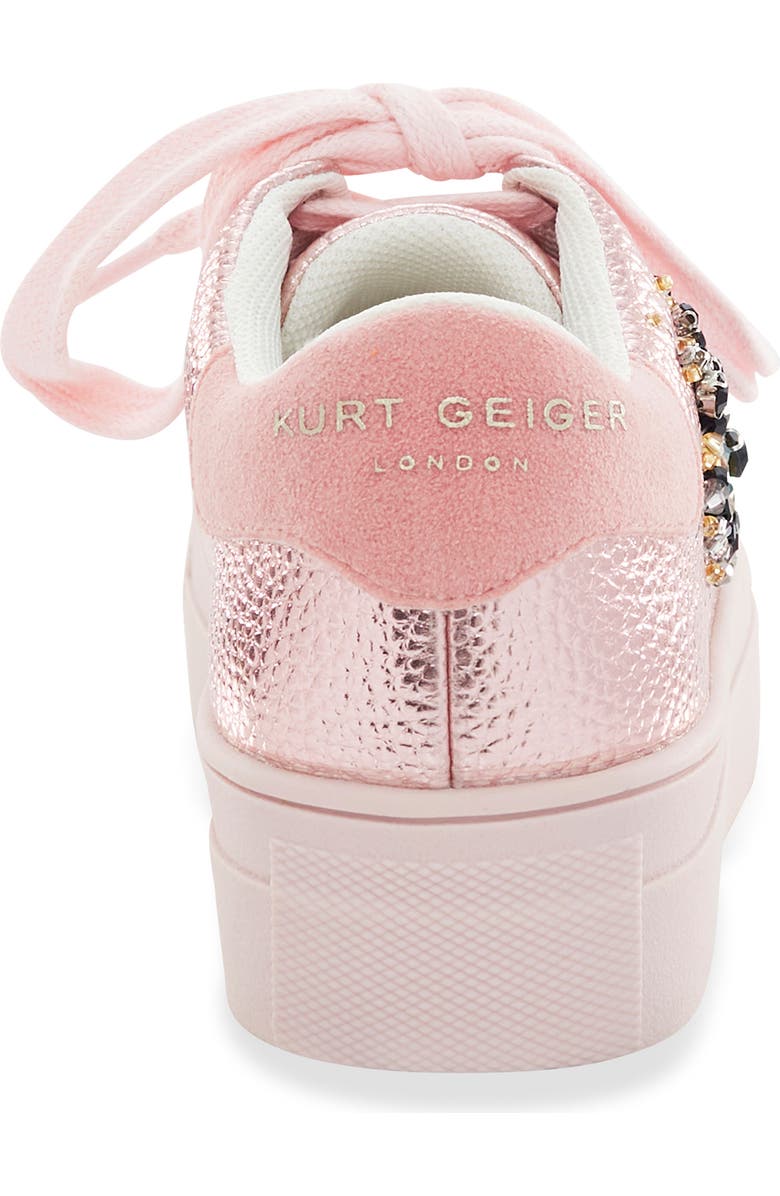 Kurt Geiger London Kids' Mini Laney Eye Platform Sneaker, Alternate, color, Pink