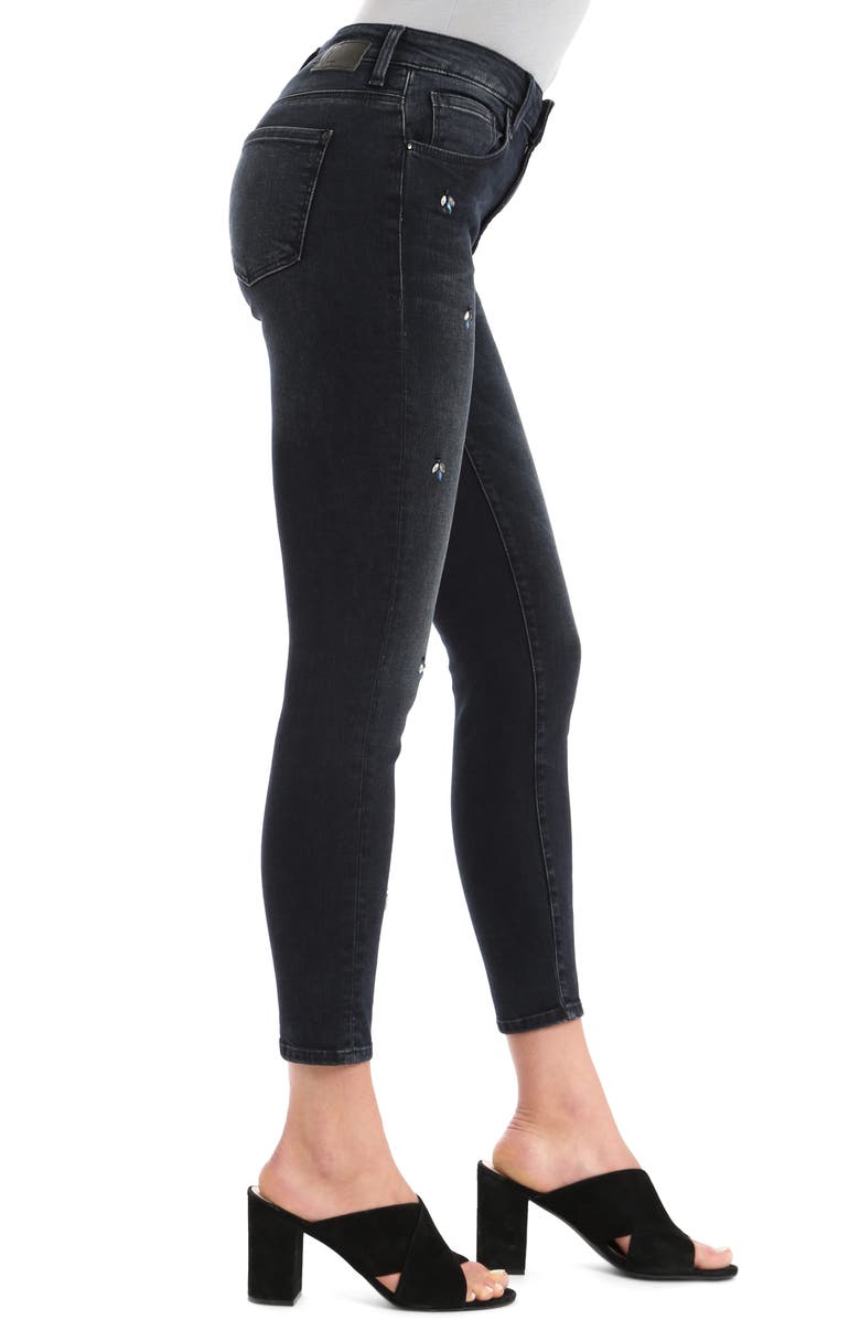 Mavi Jeans Tess Crystal Embellished Super Skinny Jeans, Alternate, color, 