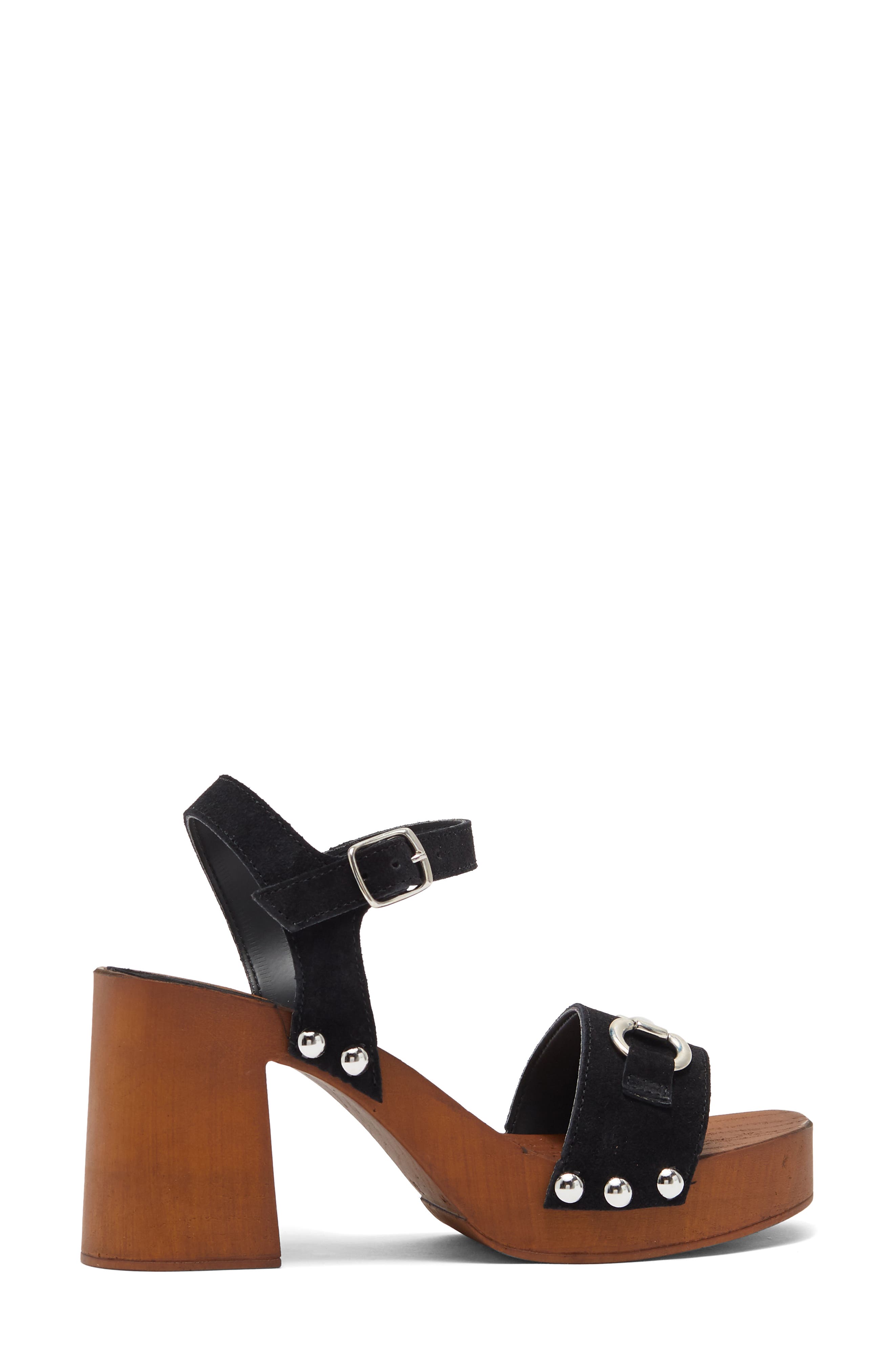 Charles David Exposed Leather Block Heel Sandal, Alternate, color, 