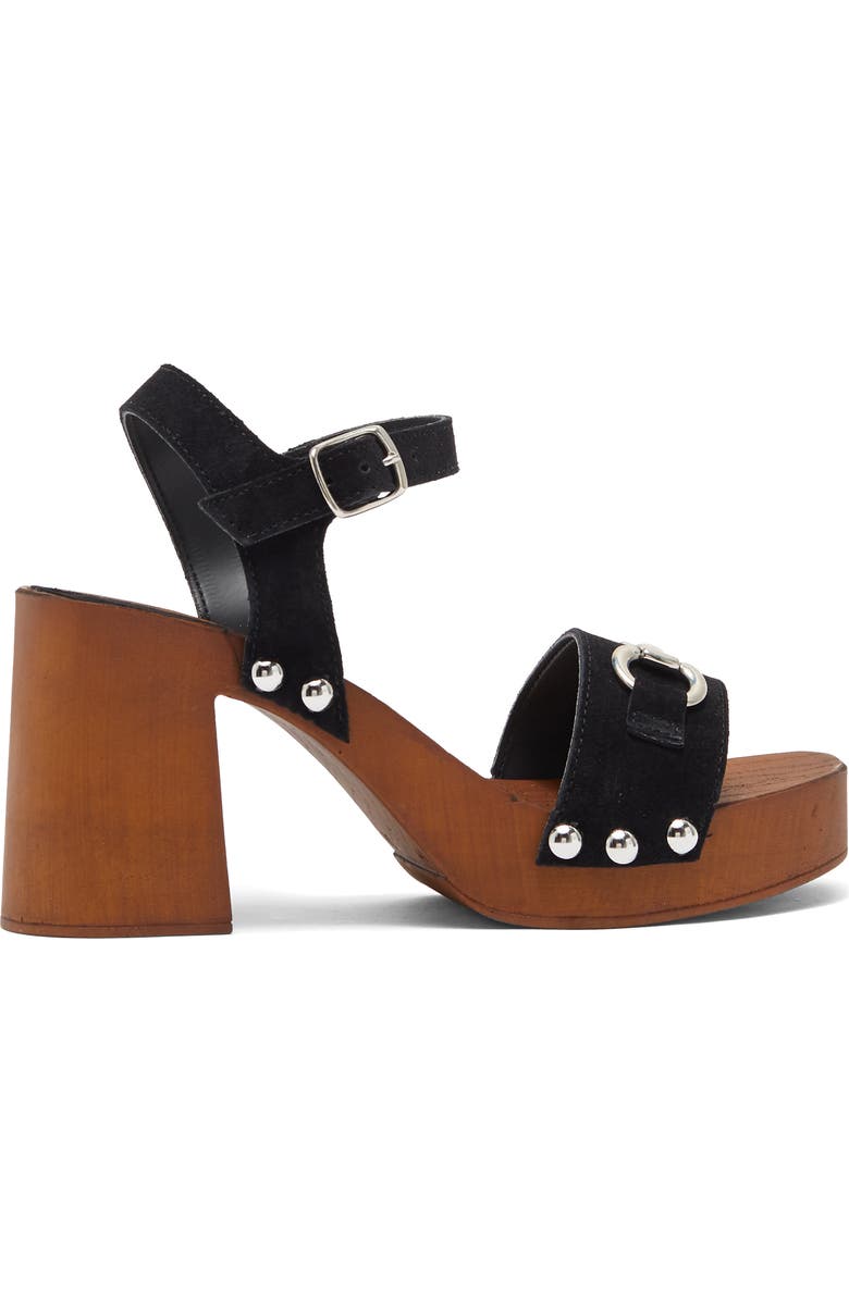 Charles David Exposed Leather Block Heel Sandal, Alternate, color,