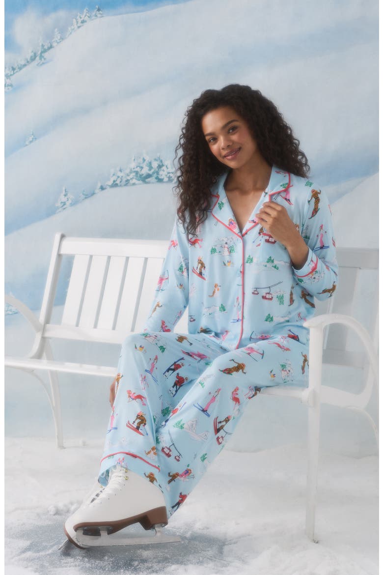 Print Pajamas, Alternate, color, BLUE NOVEL