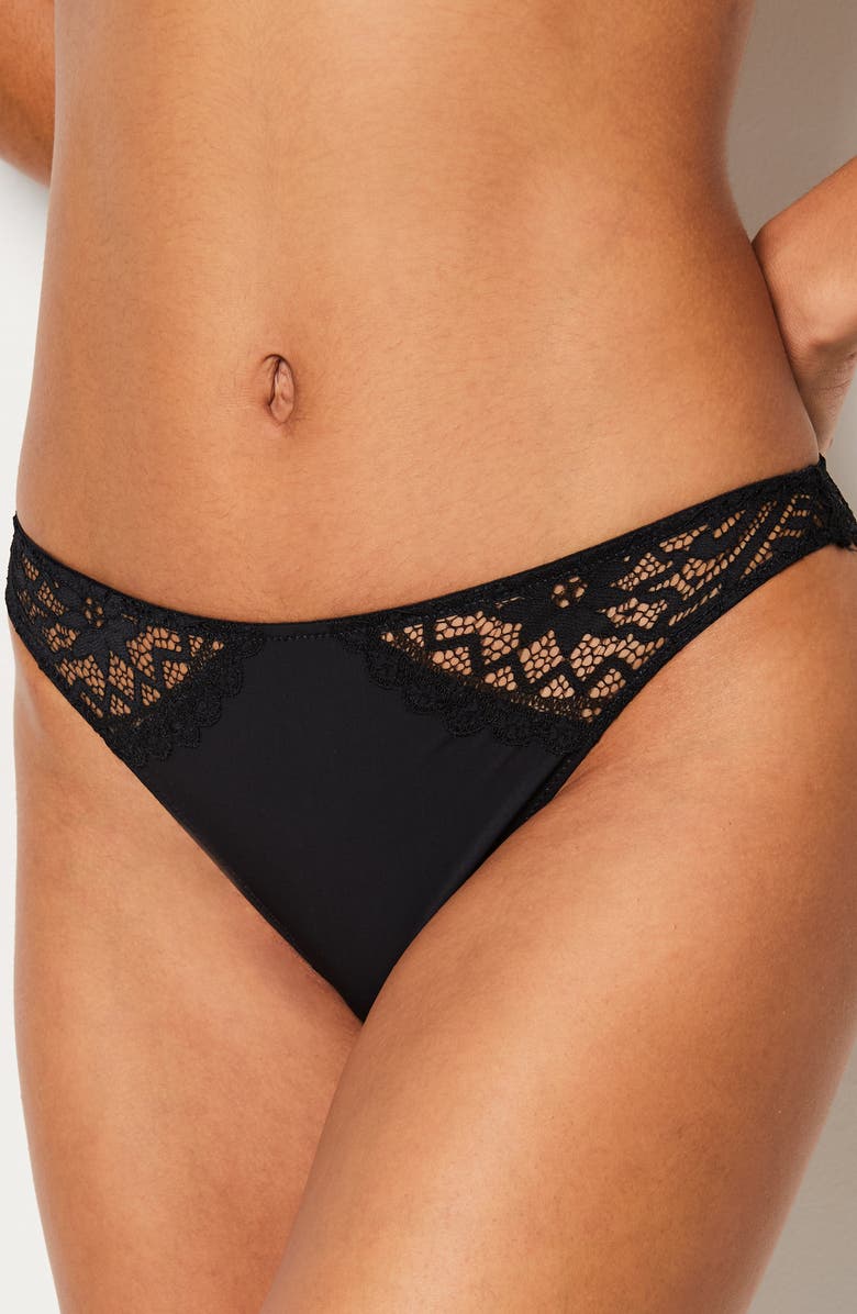 Etam Dream Lace & Microfiber Briefs, Main, color,