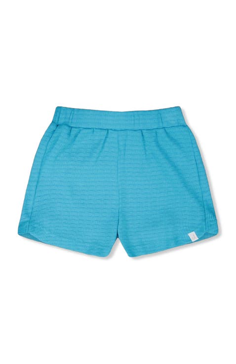 Crinkle Jersey Elastic Waist Shorts (Toddler, Little Kid & Big Kid)