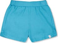 Deux par Deux Crinkle Jersey Elastic Waist Shorts