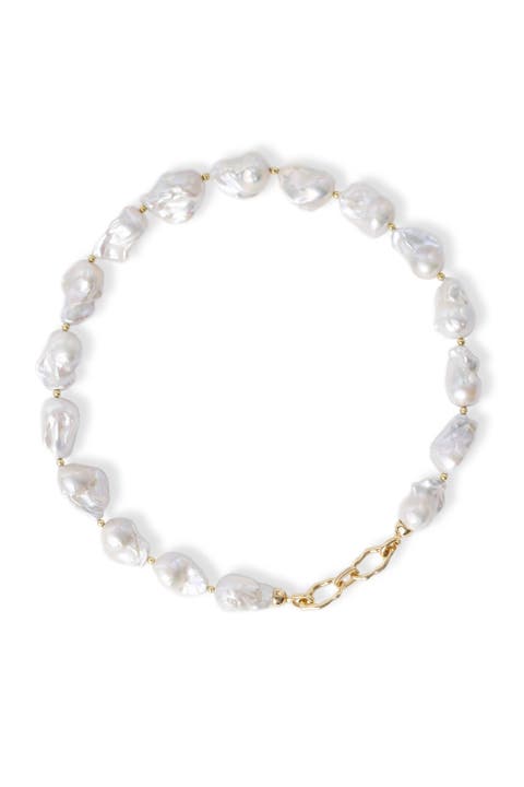 Marina Freshwater Baroque Pearl Statement Choker Necklace