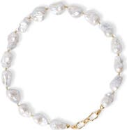 Classicharms Marina Freshwater Baroque Pearl Statement Choker Necklace