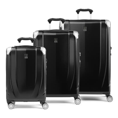Travelpro Pathways 3 Hardside Expandable 3 Piece (21"/25"/28") Spinner Luggage Set In Black Knight