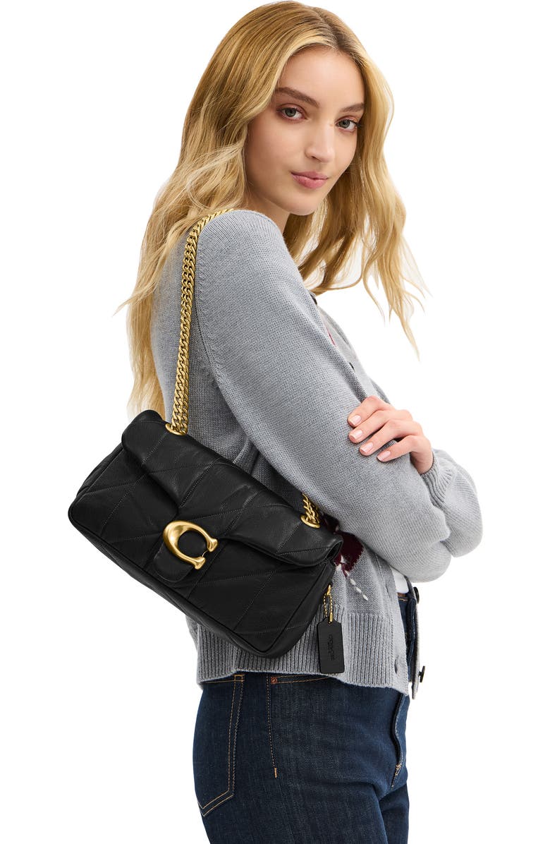COACH Tabby 26 Soft Quilted Shoulder Bag, Alternate, color, Black