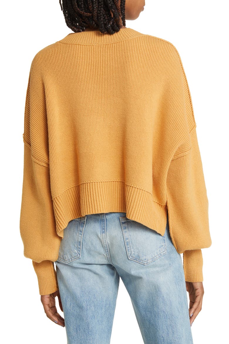 Easy Street Crop Pullover, Alternate, color, GOLDEN SQUASH