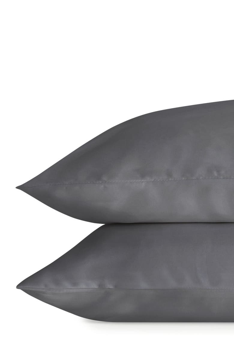 Cozy Earth Set of 2 Wrinkle Resistant Pillowcases, Main, color, Charcoal