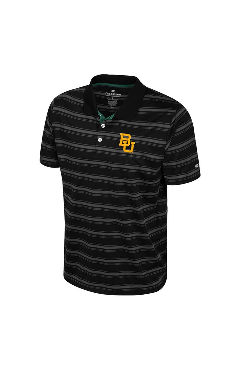 COLOSSEUM Men's Colosseum Black Baylor Bears Milk Steak Polo, Alternate, color, Black