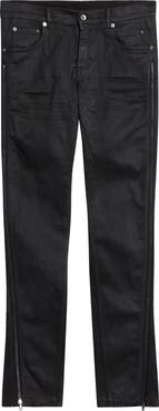 Rick Owens Vega Zip Leg Skinny Jeans