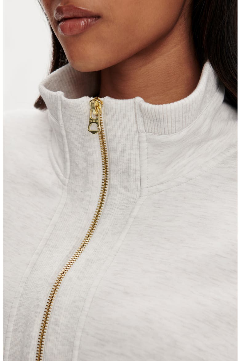 Molly Longline DoubleSoft® Half Zip Sweatshirt, Alternate, color, IVORY MARL