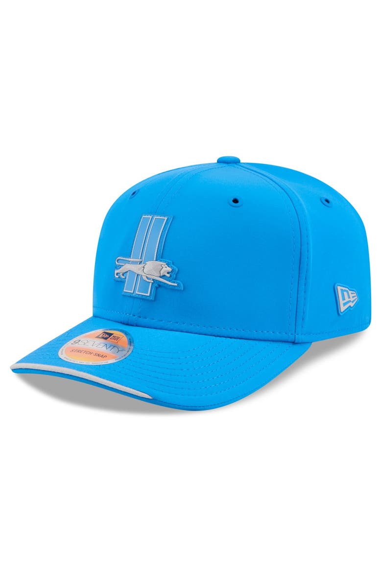 Men's New Era Blue Detroit Lions 2026 Sideline Throwback 9SEVENTY Adjustable Hat, Main, color, Blue