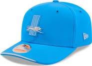 New Era Men's New Era Blue Detroit Lions 2026 Sideline Throwback 9SEVENTY Adjustable Hat