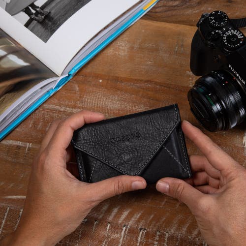 Casupo Mini Envelope Wallet With Rfid Protection In Black