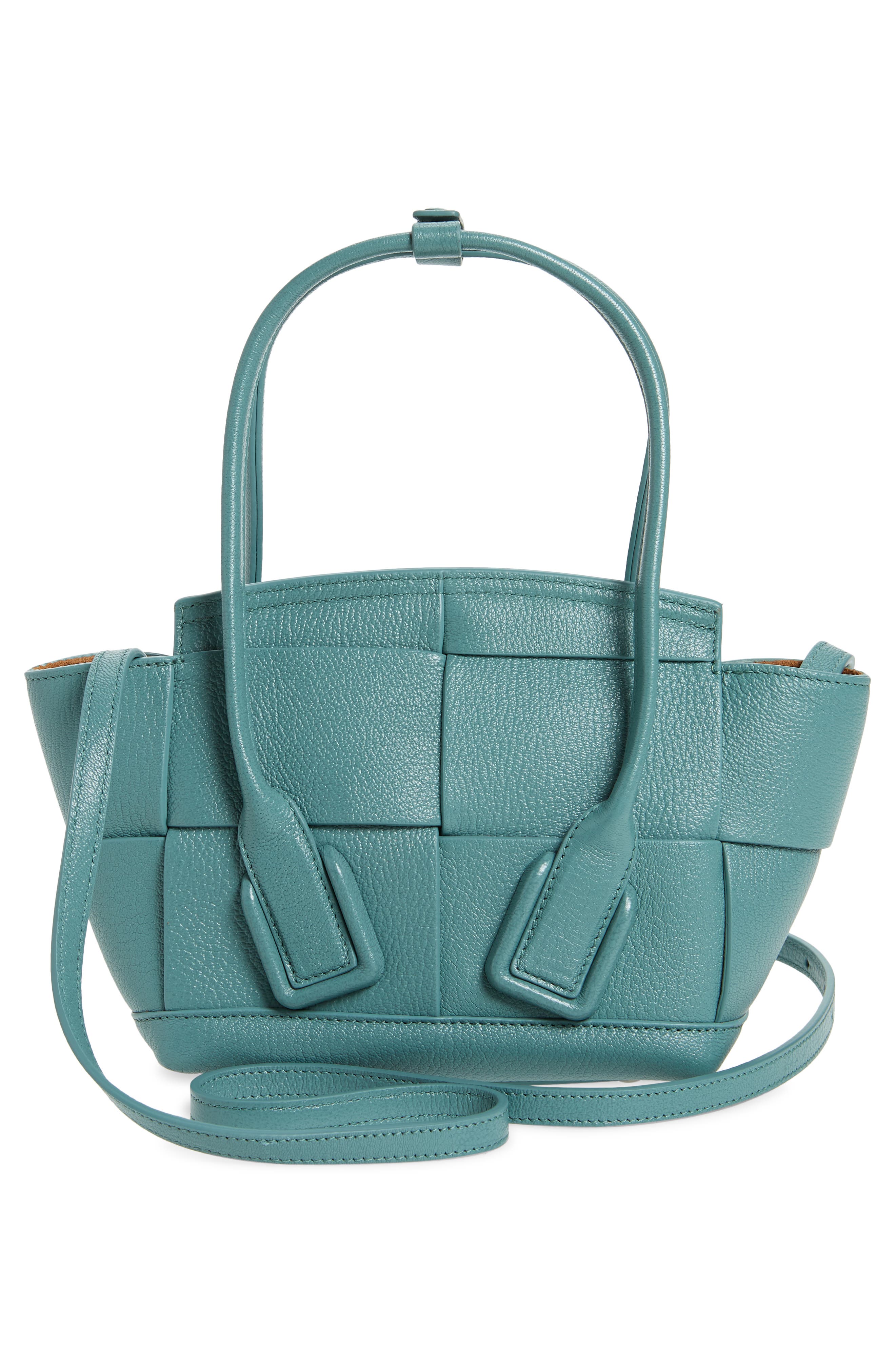 Bottega Veneta Mini Arco Leather Top Handle Bag, Alternate, color, 