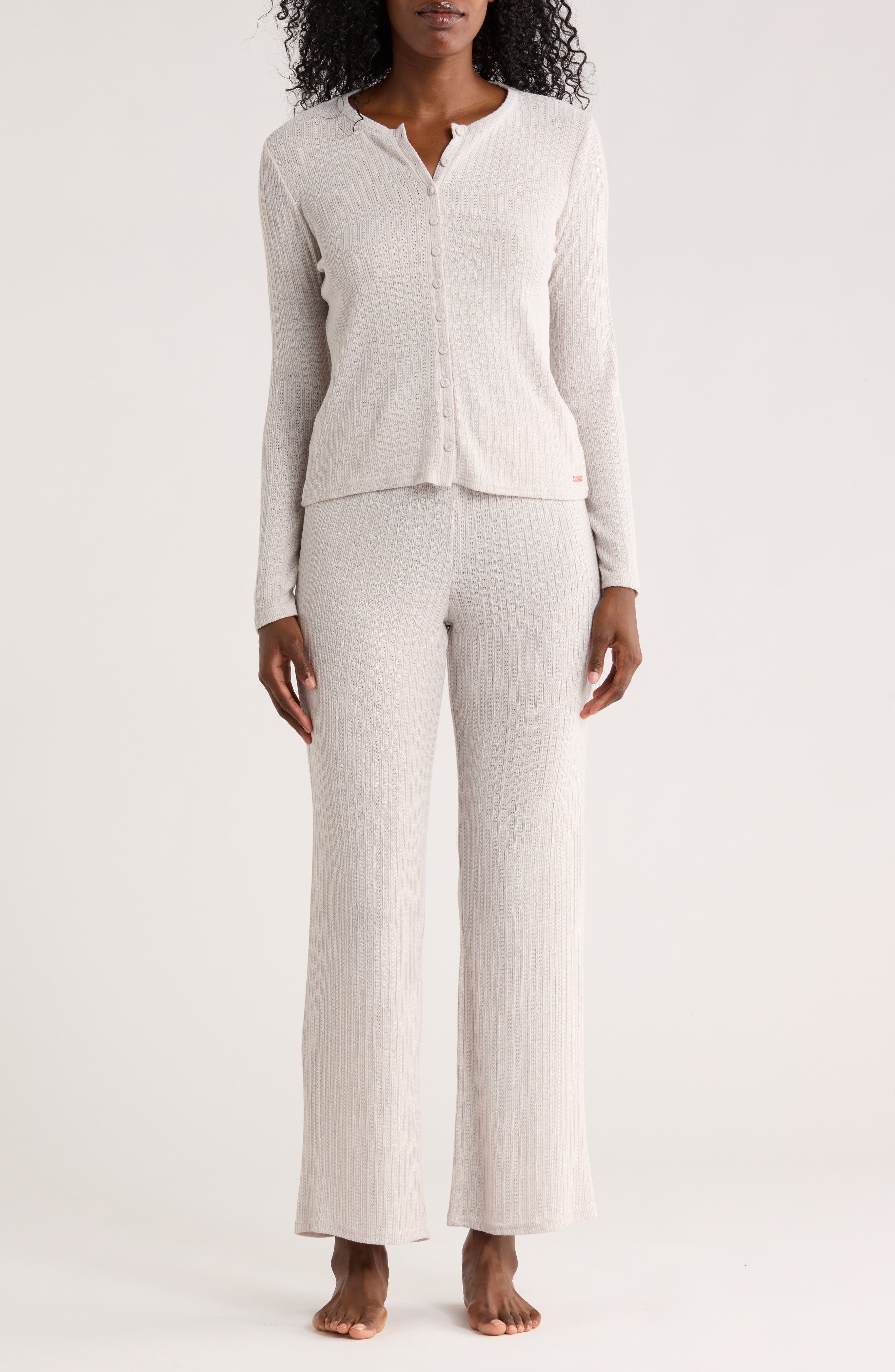 Danskin Cardigan Knit Pajamas