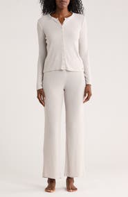 Danskin Cardigan Knit Pajamas