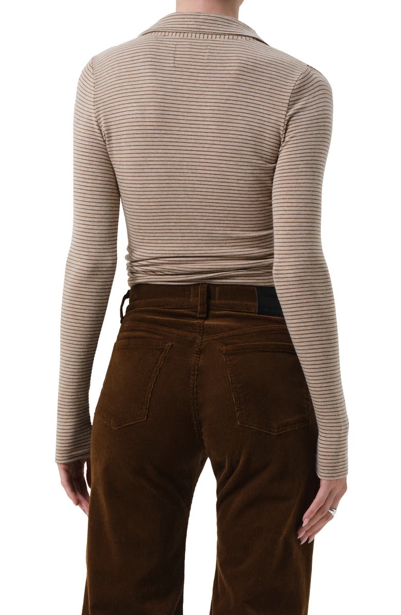 Citizens of Humanity Shaea Polo Top, Alternate, color, Chiltern Oatmeal