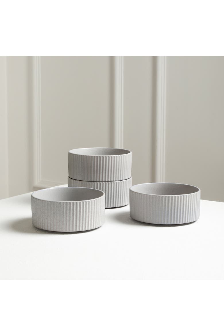 Haven Stoneware 4-Piece Bowl Set, Alternate, color, Grey